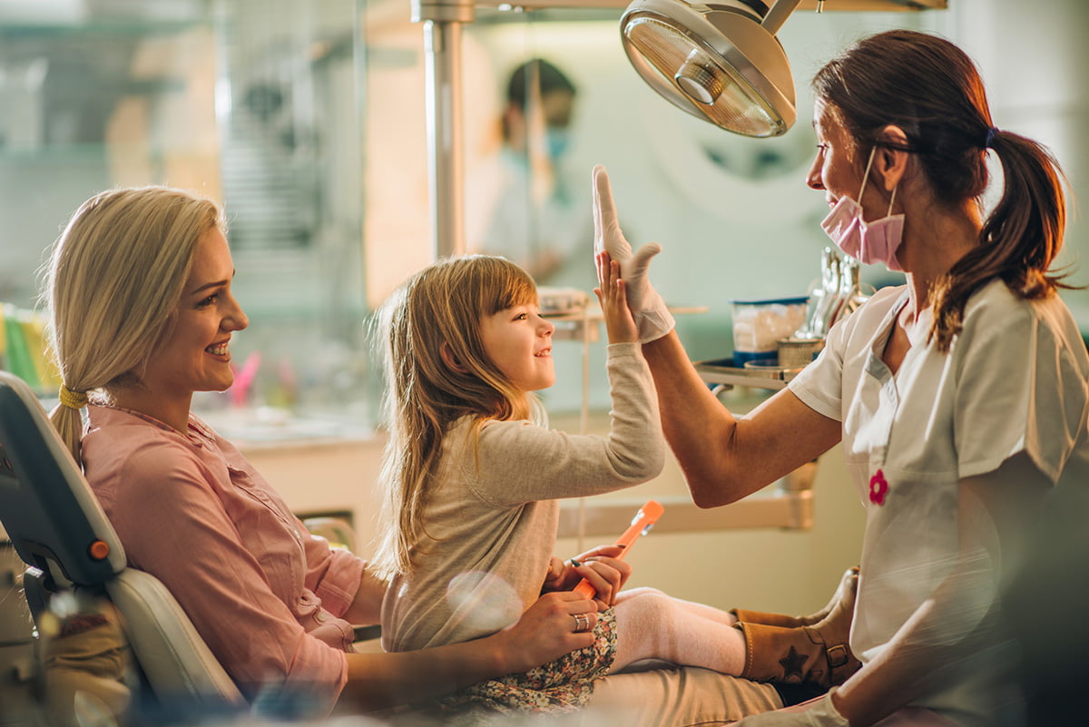 Give me high-five, you were great at dental exam! Regular Dental Check-Ups | Somerset Dental on James